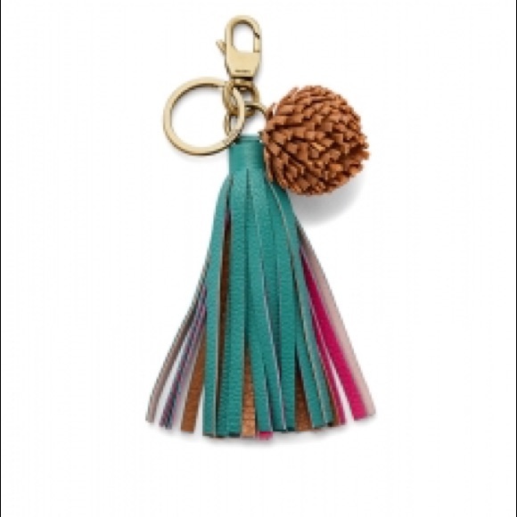 Fossil Accessories - NWT Fossil Pom leather key chain fob Fossil Accessories - NWT Fossil Pom leather key chain fob